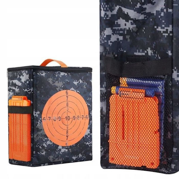 Målväska för Nerf launchers - Spinel - för Hasbro nerf - Svart/Orange - Tyg Svart, Orange