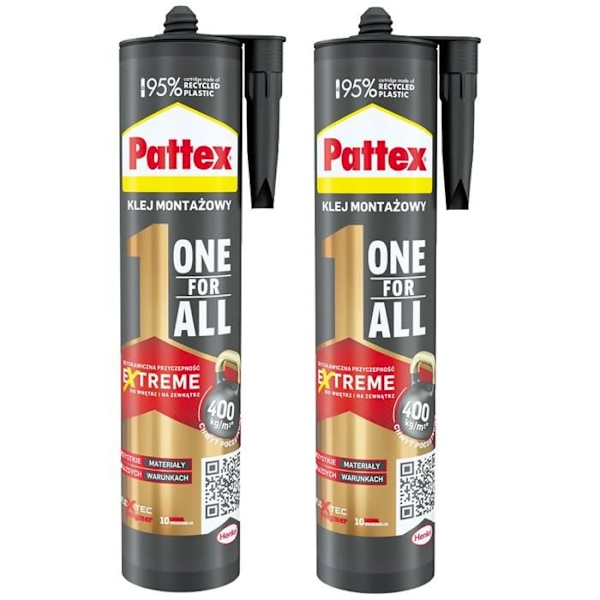 2x Pattex One4All lim med omedelbar vidhäftning 440g