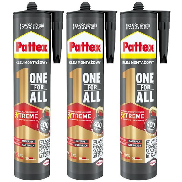 Multianvändbart lim - Pattex - One4All - 440g - Omedelbar vidhäftning - Väderbeständig