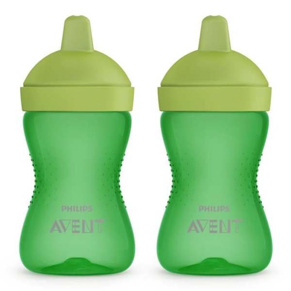 2x MUG ARGENT MED HÅRD NÄBB KÅPA PHILIPS AVENT SCF804/03 18m+