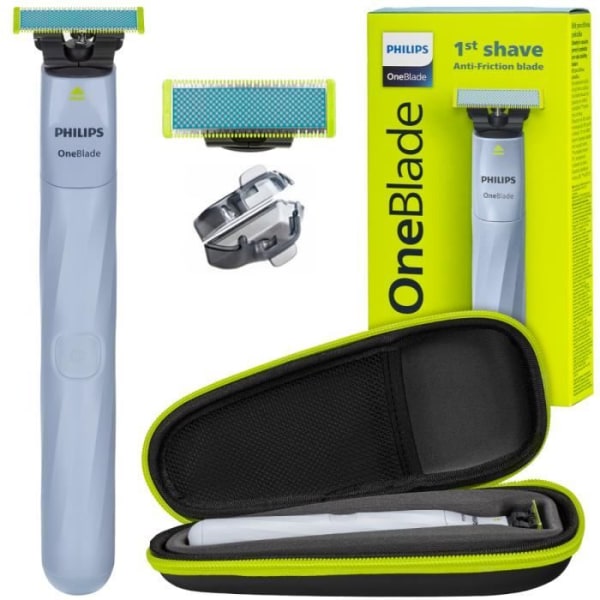 Philips OneBlade First Shave QP1324/20 rakhyvel med trimmer + fodral.