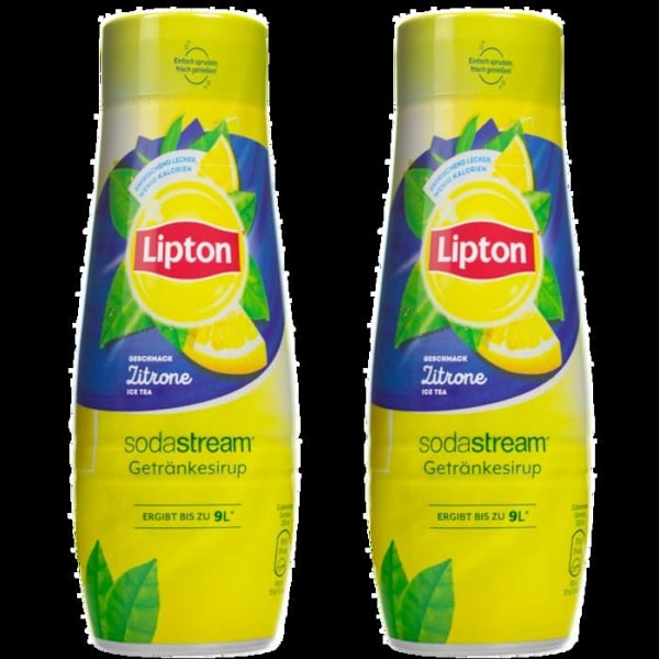 2x Lipton Is te Citron SodaStream Syrup 440 ml