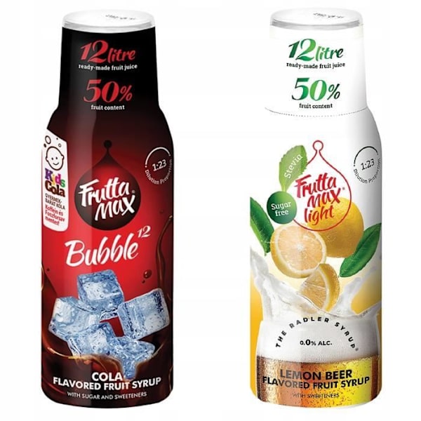 Fruttamax Cola och Radler Light Sirap Set 500ml