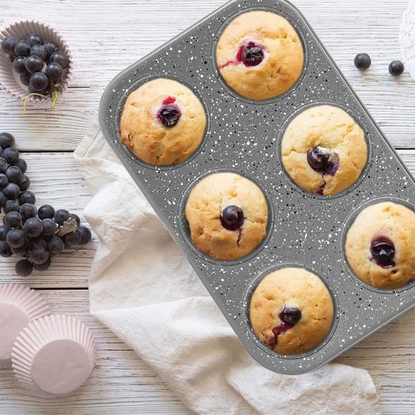 Muffinsform - Orion - Stor - Nonstick - Stål - 6 muffins grå
