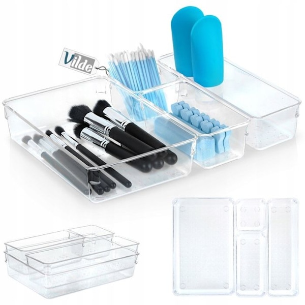 Makeup organizer 4 artiklar