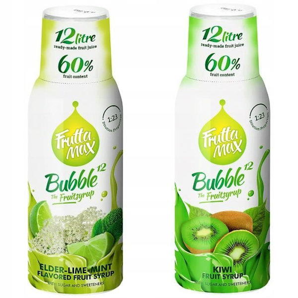 Fruttamax lime-, mynta- och kiwisirap 500ml