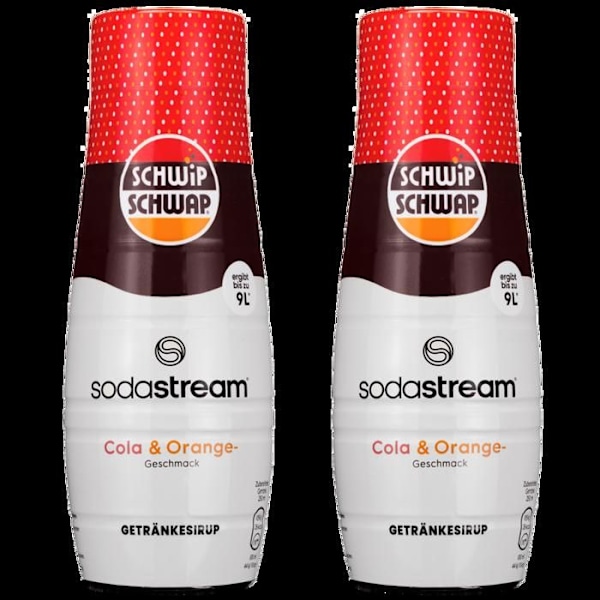 Sirop för SodaStream - Schwip - Cola Orange - 2 Flaskor - 440 ML - Kolsyrad Smak