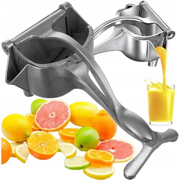 RUHHY MANUELL CITRUSPRESS FÖR CITRONER, APPAR, SOLID METALL