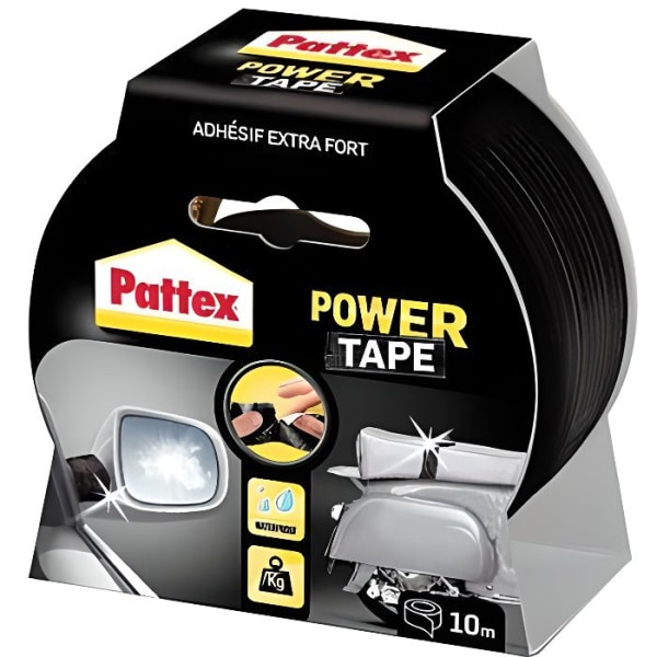 Superstark självhäftande Power tape Pattex Black L10m