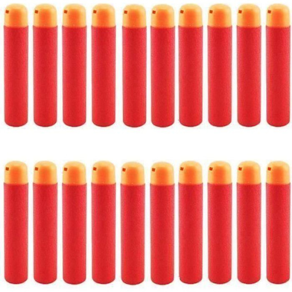 Stillcool® 60st Darts Refills Ball Dart RÖD Kompatibel för Nerf N-strike Mega Elite