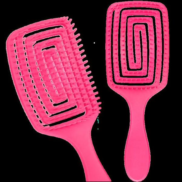 Hårborste - Ej specificerat - Typ 2 - Rosa - Utredande - För alla hårtyper Rosa