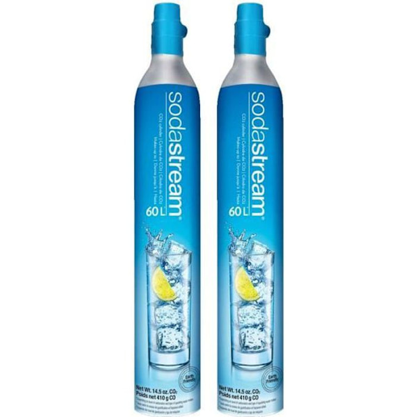 Sodastream - Set med 2 CO2-gaspåfyllningscylindrar för Sodastream-maskin