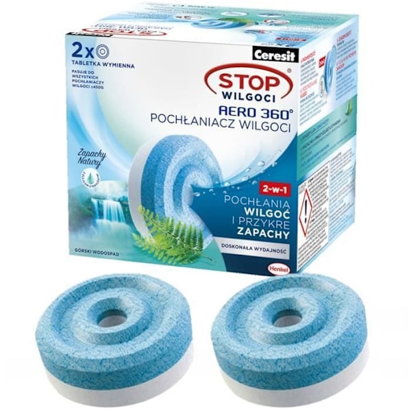 Fuktsugare - Ceresit - Aero 360 - Påfyllning x2 Doft Cascade Mountain