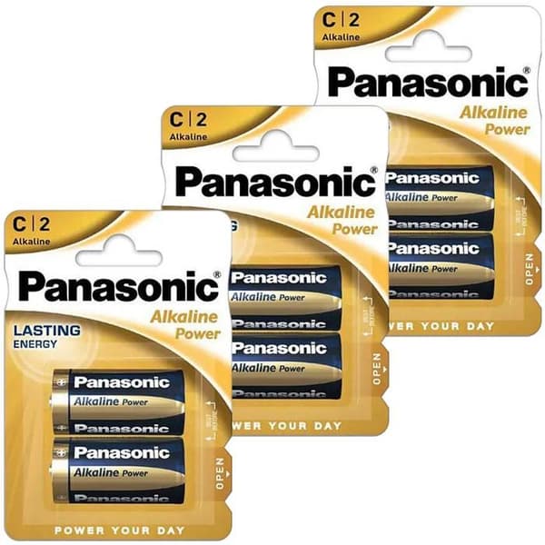 Alkaliska batterier - Panasonic - Alkaline Power C LR14 - Högpresterande apparater med hög förbrukning