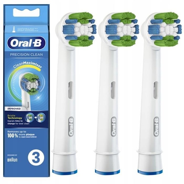 Borsthuvuden - Oral-B - Precision Clean Maximizer - Elektriska kompatibla - 3D-teknologi - 3 stycken