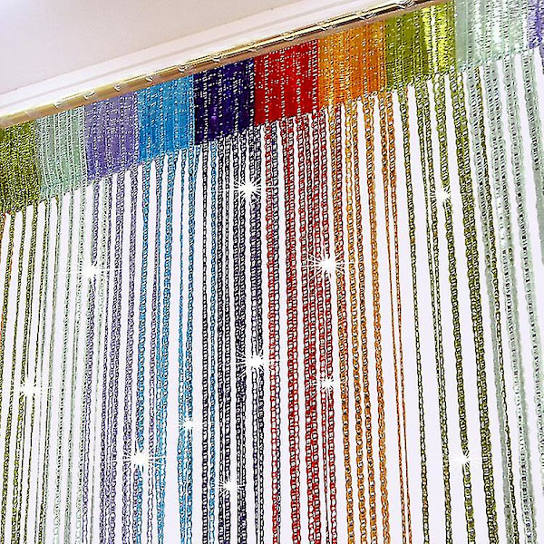 Strängdörrgardin Fly Insect Bug Screen String För Dörröppningar Avdelare Eller Fönstergardin Panel (1st, Färg)  (ZYH)