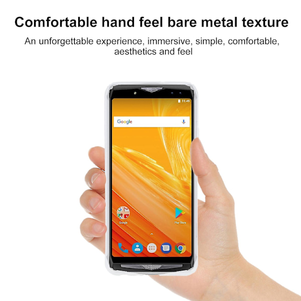 Tpu-telefonfodral för Ulefone Power 5 (DPD) Transparent White