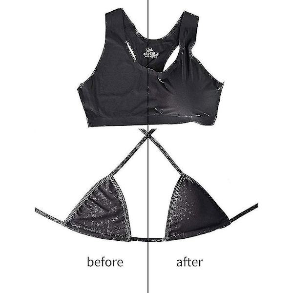 1 par ersättnings BH-kuddar Bikini Push Up Pad BH-inlägg Underkläder Pad  (ZYH) Black