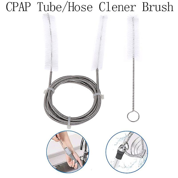 CPAP-maskslangrengöringsborstesats passar för standardslangar med 22 mm och 19 mm diameter (ZYH)