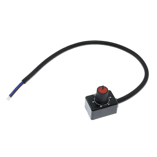 DC 0/1-10V Knob LED-dimmer, lågspännings passiv dimmer PWM-dimning för 0-10V eller 1-10V dimbara elektroniska LED-drivrutiner 4 st  (ZYH) Black
