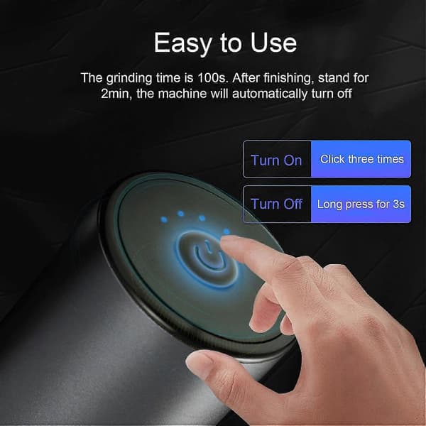 Elektrisk urte grinder stor kapasitet krydder grinder USB oppladbar multifunksjonell grinder for tørr