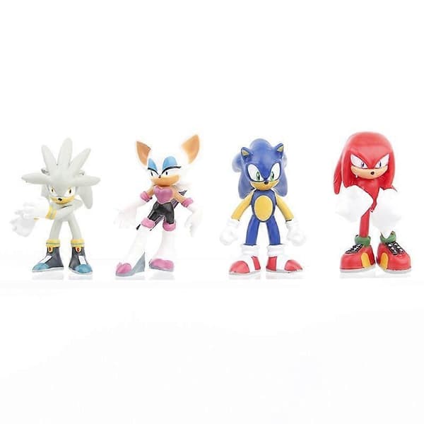 2024 Sonic PVC Figurleke Hedgehog Shadow Tail Figurmodell Dukker Barn Dyr Leke 12 stk/sett