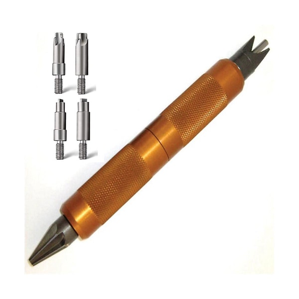 Case Prep Multitool, Case Chamfer Deburring Hand Tools för omladdning, Primer Pocket Cleaners Reamers (ZYH) Orange