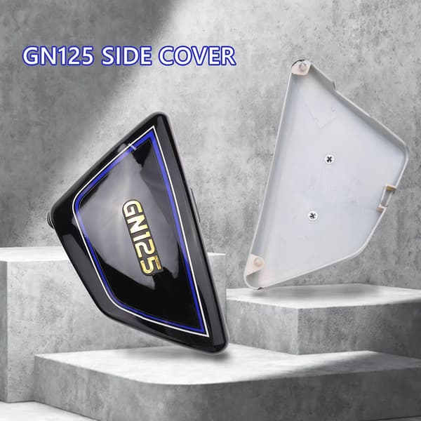 Sort Motorcykel Batteri Side Cover Ramme Side Covers Paneler til Suzuki GN125 GN 125