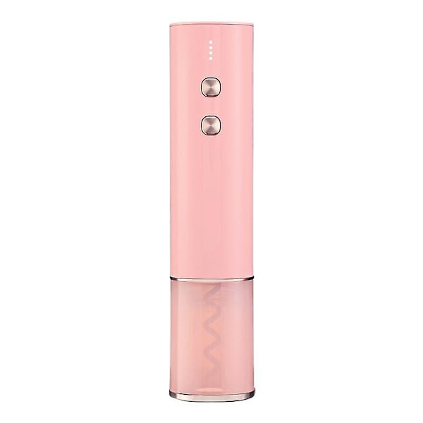 1 set elektrisk vinöppnare LED-batteridisplay Arbetsbesparande plast Uppladdningsbar automatisk korkskruv (ZYH) Pink