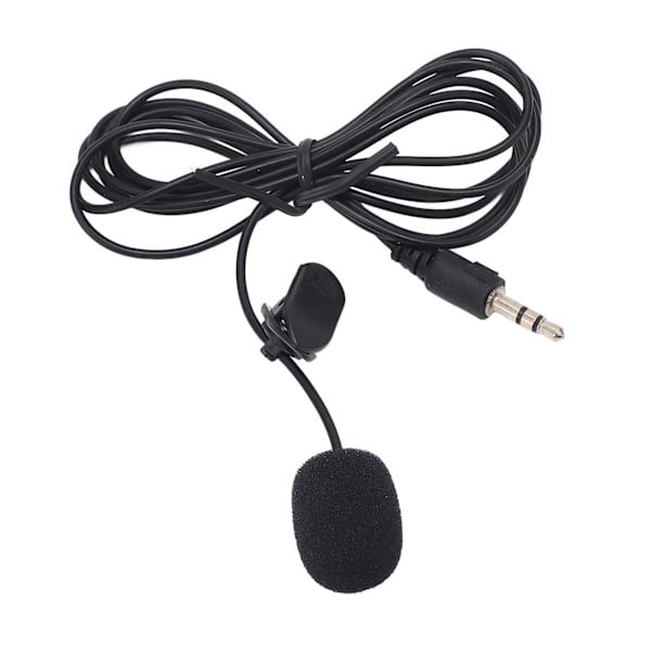 Klippmikrofon Handsfree Brusreducerande 3,5 mm-kontakt Klippmikrofon för IOS PC-kamera MP3 (ZYH)