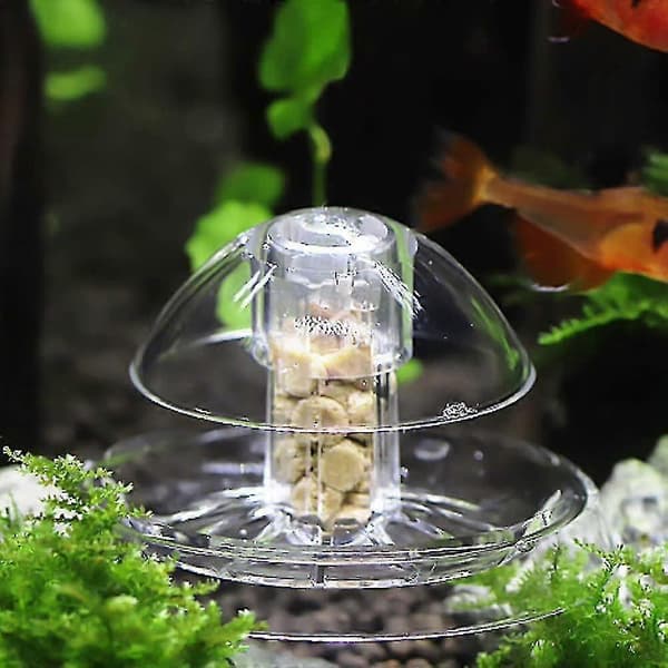 2 stk. sneglefælde til akvarium plastik klar sneglefælde akvarieplanter planarian leech ca