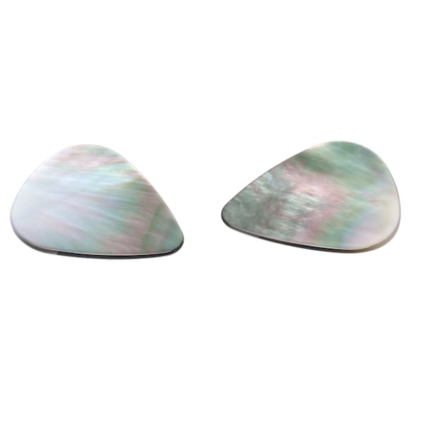 2PCS Set Gitarrplektrum Skal Tåradroppsformade Akustiska Gitarrplektrum för Uklele Bas LC19 Färgglada  (ZYH)