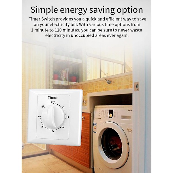 110V-240V Högpresterande pumptimerbrytare Elektronisk styrning Mekanisk nedräkningsuttag Tidbrytare 86 Panel (60min)  (ZYH)