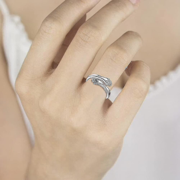 925 Sterling Silver Kramringar för Kvinnor Jag Älskar Dig För Alltid Kramring Justerbart Band Smyckesgåva För (ZYH) always wifh you