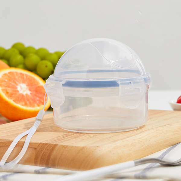 Liten frukt- och grönsaksförvaringsbehållare, mikrovågsugnssäker plastbehållare för förvaring av lök med lock för lök, tomat, citron, äpple (ZYH)