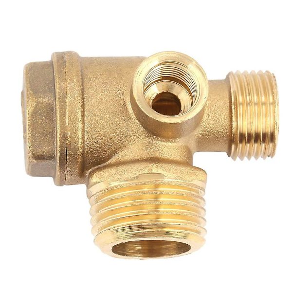 1 Trevägs kompressor backventil direkt anslutning kompressor backventil, ventilport: 20mm 16mm 1  (ZYH) Yellow