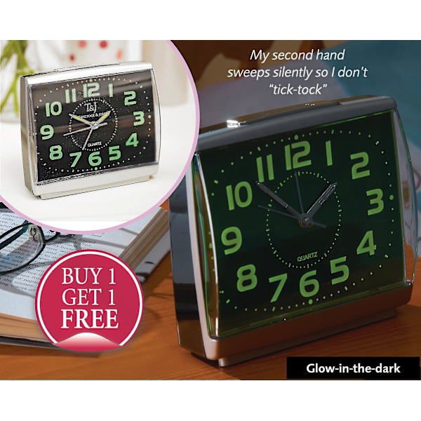 Lättläst Glow-in-the-dark klocka | Night Glow Luminescent X-large Lättlästa siffror och händer (DPD)