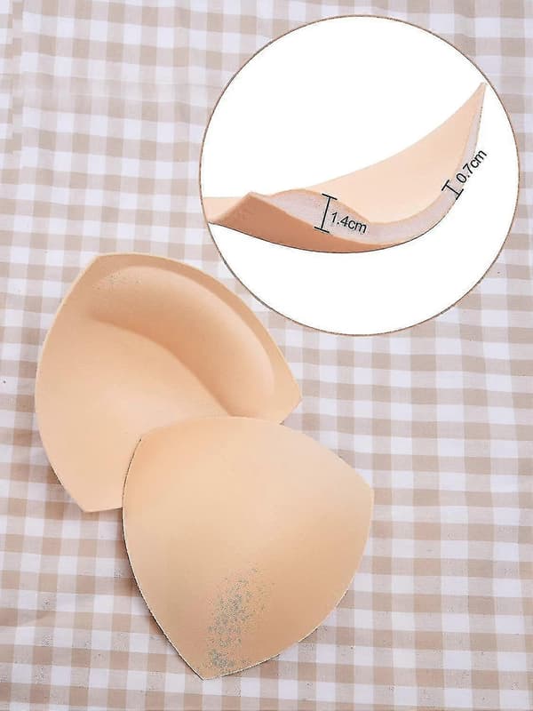 BH-Puder Bikini Pad BH-Indlæg Push-up Pad, 3 Farver, Trekantform, Sort