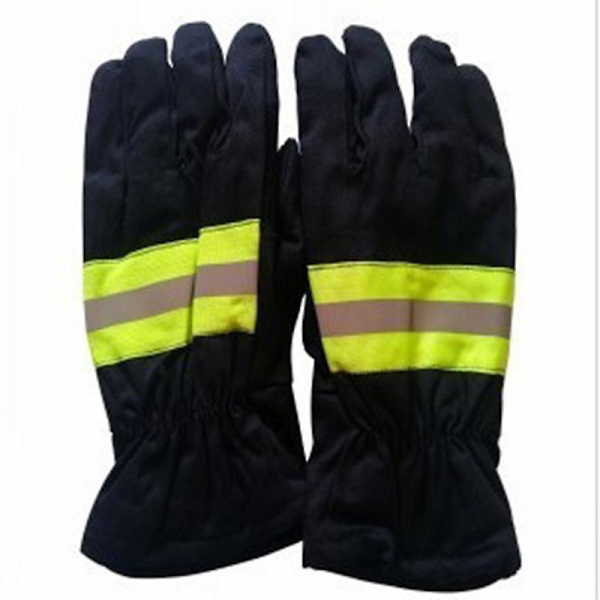Brandmännens handskydds handskar, flamskyddat arbete, med reflextejp  (ZYH)