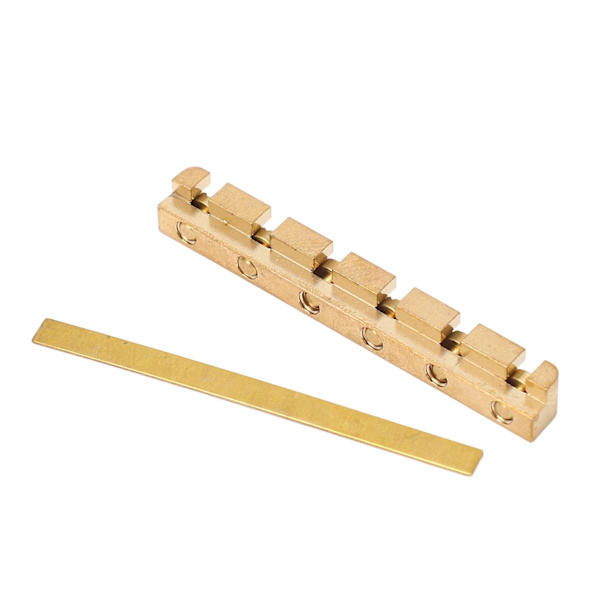 42mm Gitarr Sadel Mässing Höjd Justerbar Professionell Elektrisk Gitarr Sadel för ST LP  (ZYH)