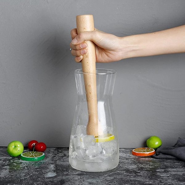 2 st Mojito Muddler i trä, hygienisk ismudler, enkel att använda och rengöra (C-G-3)  (ZYH)