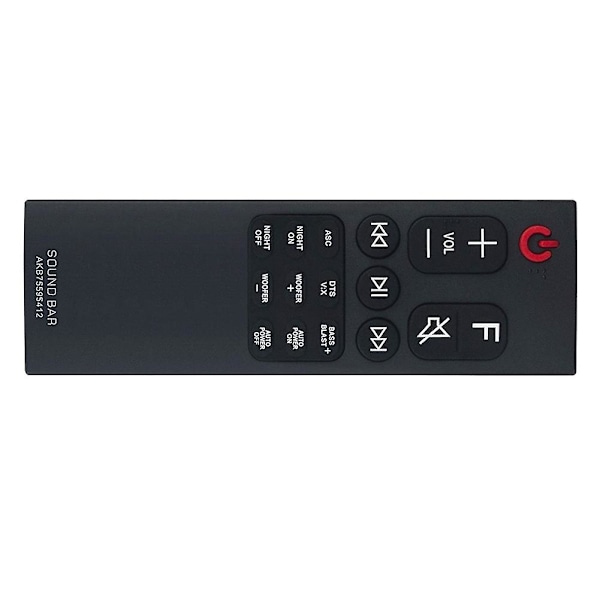 Akb75595412 Fjärrkontroll ersatt för Lg Sound Bar Sk5 Sk5y Sl5y Sl6y Sn6y (ZYH) Black