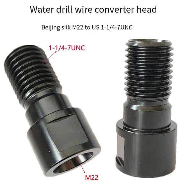 Adapter Connector 1-1/4-7inch UNC til M22 Diamantbor