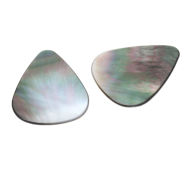 2PCS Set Gitarrplektrum Skal Tåradroppsformade Akustiska Gitarrplektrum för Uklele Bas LC19 Färgglada  (ZYH)