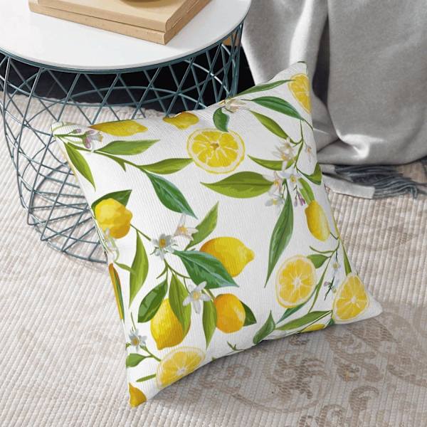 Örngott Citrongult fyrkantigt örngott 45x45cm -[A3987] (DPD) 45X45CM