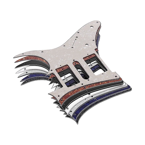 HSH Elektrisk Gitarr Pickguard PVC Pick Guard Repskydd för Ibanez g250 Gitarr Ersättning Vit Pärla  (ZYH) Black Pearl
