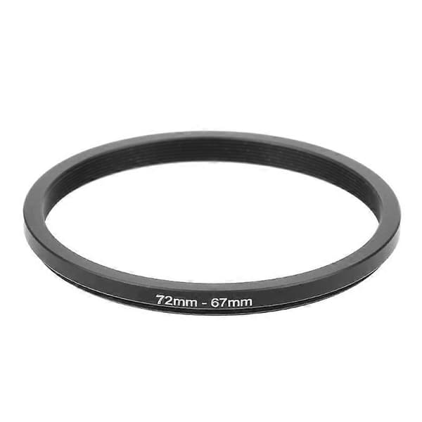 72mm til 67mm Metall Nedtrappingsringer Objektivadapter Filter Kameratilbehør Ny