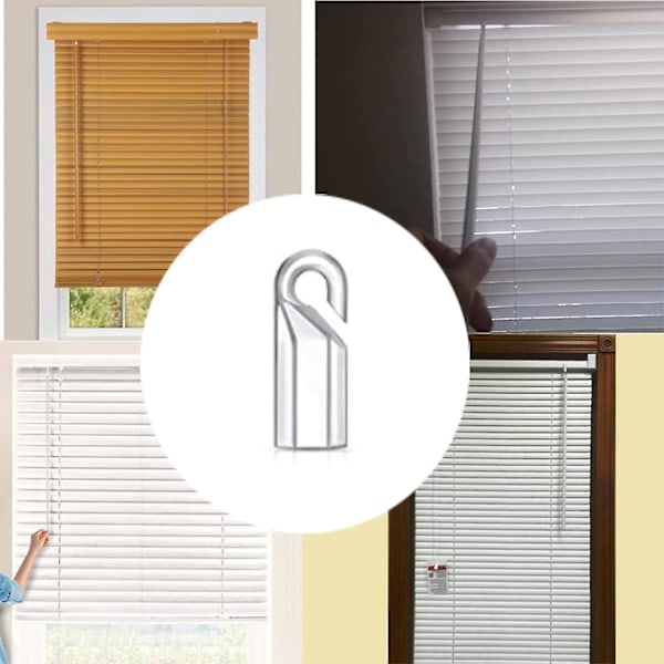 Blind Wand For Window Blinds, 2pcs 12 Inches Length Drapery Wand Curtain Pull Rod, Window Blind Tilt Rod Clear Blind Tilt Wand Replacement  (DPD)
