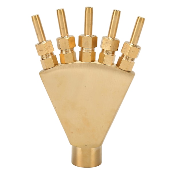 Justerbart Phoenix Tail Scattering Fountain Nozzle All Copper Phoenix Tail Fountain Nozzle Sprinkler G3/4 Inch Garden Fountain Nozzle  (DPD)