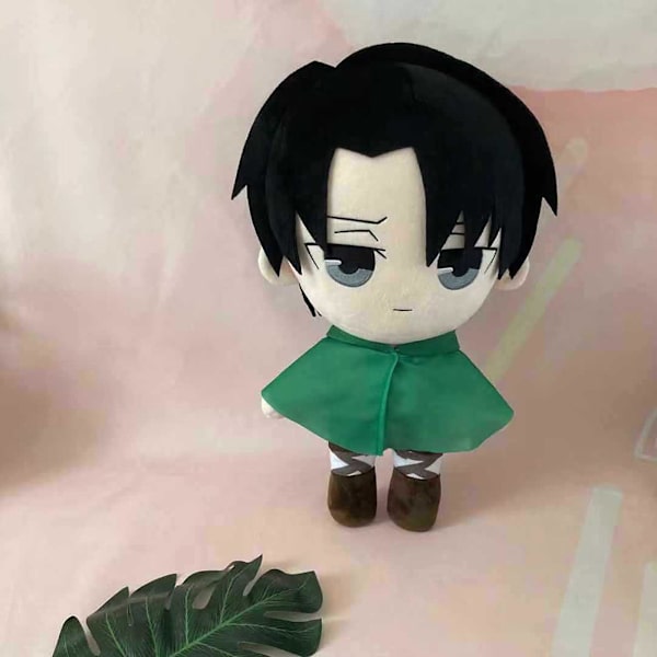 Anime Attack On Titan Plyschdocka Leksak 7.8\" Levi Ackerman Plyschfigur Plushies Gåvor Samlarobjekt Cosplay Rekvisita För Fans  (ZYH)